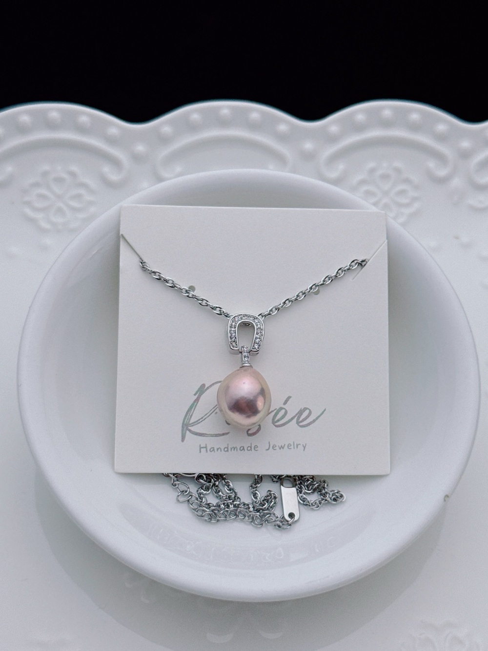 26X532 Handmade Edison Freshwater Baroque Pearl Necklace 16+2” 11.9mm
